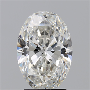 Foto Diamante Natural 2.01 quilates, Ovalado , Color G, claridad SI2 y certificado GIA de