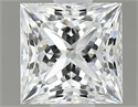 Natural Diamond 0.62 Carats, Princess with  Cut, D Color, SI2 Clarity and Certified by GIA