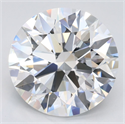 Lab Grown Diamond 4.34 Carats, Round with Excellent Cut, D Color, IF Clarity and Certified by GIA