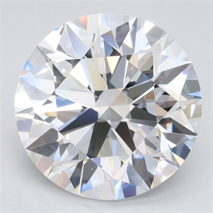 Picture of Lab Grown Diamond 4.34 Carats, Round with Excellent Cut, D Color, IF Clarity and Certified by GIA