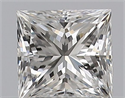 Natural Diamond 0.33 Carats, Princess with  Cut, F Color, SI1 Clarity and Certified by GIA