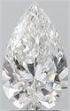 Diamante Natural 2.01 quilates, De pera , Color F, claridad SI2 y certificado GIA