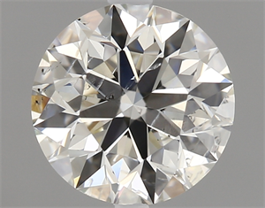 Picture of 0.80 Carats, Round Diamond with Excellent Cut, K Color, SI2 Clarity and Certified by GIA
