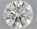 Natural Diamond 0.93 Carats, Round with Excellent Cut, K Color, VS2 Clarity and Certified by IGI