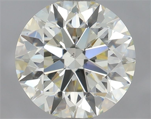 Picture of Natural Diamond 0.93 Carats, Round with Excellent Cut, K Color, VS2 Clarity and Certified by IGI