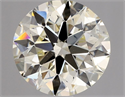 Natural Diamond 1.50 Carats, Round with Excellent Cut, M Color, SI1 Clarity and Certified by GIA