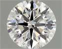 Natural Diamond 0.43 Carats, Round with Excellent Cut, H Color, VVS1 Clarity and Certified by GIA