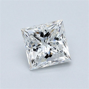 Foto Diamante Natural 0.70 quilates, Princesa , Color E, claridad VVS2 y certificado GIA de