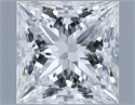 Diamante Natural 0.53 quilates, Princesa , Color H, claridad VVS1 y certificado IGI