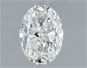 Natural Diamond 0.50 Carats, Oval with  Cut, G Color, VVS2 Clarity and Certified by GIA