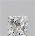 Natural Diamond 0.90 Carats, Princess with  Cut, H Color, VS1 Clarity and Certified by GIA