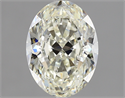 1.70 Carats, Oval Diamond with  Cut, K Color, SI1 Clarity and Certified by GIA