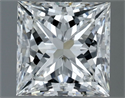 Natural Diamond 1.01 Carats, Princess with  Cut, G Color, VVS2 Clarity and Certified by GIA