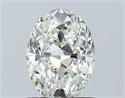 Natural Diamond 1.01 Carats, Oval with  Cut, I Color, SI1 Clarity and Certified by GIA