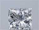 Diamante Natural 0.53 quilates, Princesa , Color D, claridad VS1 y certificado GIA