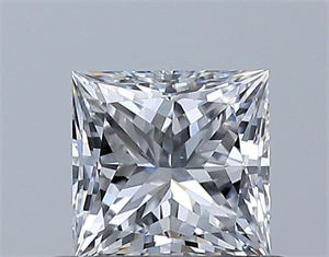 Foto Diamante Natural 0.53 quilates, Princesa , Color D, claridad VS1 y certificado GIA de
