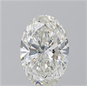 Natural Diamond 3.21 Carats, Oval with  Cut, I Color, SI2 Clarity and Certified by GIA