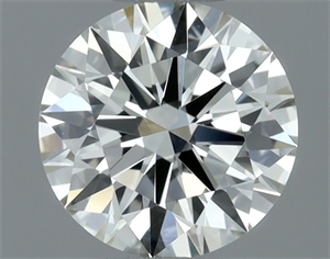 Picture of Natural Diamond 0.52 Carats, Round with Excellent Cut, L Color, VVS1 Clarity and Certified by GIA