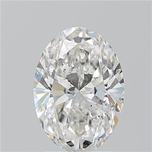 Picture of Natural Diamond 2.21 Carats, Oval with  Cut, H Color, SI2 Clarity and Certified by GIA