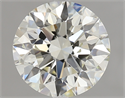1.70 Carats, Round Diamond with Excellent Cut, L Color, SI2 Clarity and Certified by GIA
