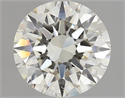 Del inventario de diamantes de laboratorio, 2.01 quilates, Redondo , Color K, claridad SI1 y certificado GIA