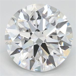 Picture of Lab Grown Diamond 4.00 Carats, Round with Ideal Cut, D Color, IF Clarity and Certified by IGI