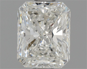 Picture of Natural Diamond 0.70 Carats, Radiant with  Cut, H Color, IF Clarity and Certified by GIA