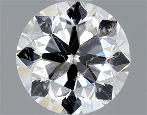 Picture of Natural Diamond 0.90 Carats, Round with Very Good Cut, F Color, SI2 Clarity and Certified by HRD