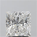 Natural Diamond 2.01 Carats, Princess with  Cut, F Color, SI2 Clarity and Certified by GIA