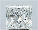 Natural Diamond 2.02 Carats, Princess with  Cut, H Color, VVS1 Clarity and Certified by GIA