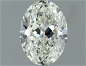 Natural Diamond 0.70 Carats, Oval with  Cut, J Color, VVS2 Clarity and Certified by IGI
