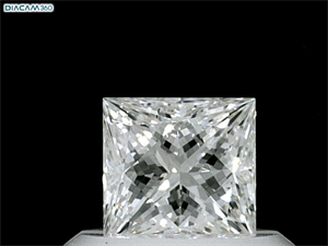 Foto Diamante Natural 0.52 quilates, Princesa , Color I, claridad SI1 y certificado GIA de