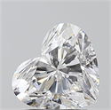 Natural Diamond 1.71 Carats, Heart with  Cut, D Color, VVS2 Clarity and Certified by GIA