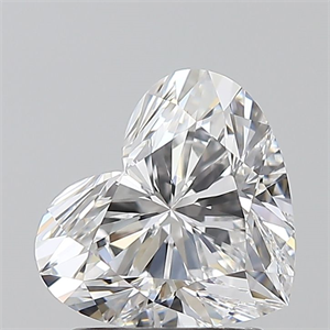 Picture of Natural Diamond 1.71 Carats, Heart with  Cut, D Color, VVS2 Clarity and Certified by GIA