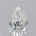 Natural Diamond 0.70 Carats, Pear with  Cut, H Color, VVS1 Clarity and Certified by GIA