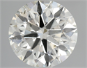 Natural Diamond 3.01 Carats, Round with Excellent Cut, K Color, SI2 Clarity and Certified by GIA