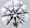 Del inventario de diamantes de laboratorio, 5.06 quilates, Redondo , Color E, claridad VVS2 y certificado GIA
