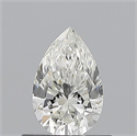 Natural Diamond 0.50 Carats, Pear with  Cut, I Color, VVS1 Clarity and Certified by GIA