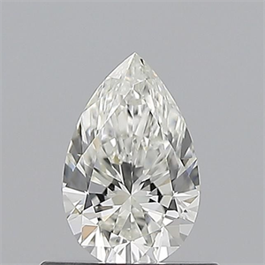 Picture of Natural Diamond 0.50 Carats, Pear with  Cut, I Color, VVS1 Clarity and Certified by GIA