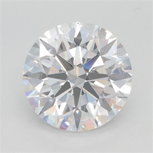 Picture of Lab Grown Diamond 3.66 Carats, Round with Excellent Cut, E Color, VVS1 Clarity and Certified by GIA