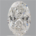 Natural Diamond 0.81 Carats, Oval with  Cut, F Color, IF Clarity and Certified by GIA