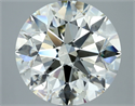 Natural Diamond 5.51 Carats, Round with Excellent Cut, M Color, SI1 Clarity and Certified by GIA