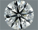 Natural Diamond 0.70 Carats, Round with Very Good Cut, J Color, VS2 Clarity and Certified by IGI