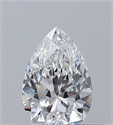 Natural Diamond 0.30 Carats, Pear with  Cut, E Color, VVS2 Clarity and Certified by GIA