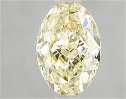 Picture of Lab Grown Diamond 1.60 Carats, Oval with  Cut, Fancy Intense Yellow Color, VS2 Clarity and Certified by IGI