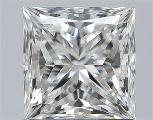Foto Diamante Natural 1.00 quilates, Princesa , Color G, claridad VVS2 y certificado GIA de