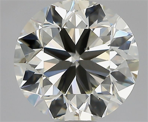 Picture of Natural Diamond 1.50 Carats, Round with Very Good Cut, L Color, SI1 Clarity and Certified by GIA
