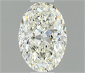 Natural Diamond 0.50 Carats, Oval with  Cut, I Color, VS1 Clarity and Certified by IGI