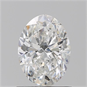 Natural Diamond 1.01 Carats, Oval with  Cut, F Color, SI2 Clarity and Certified by GIA