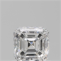 Natural Diamond 0.71 Carats, Asscher with  Cut, E Color, VS1 Clarity and Certified by GIA